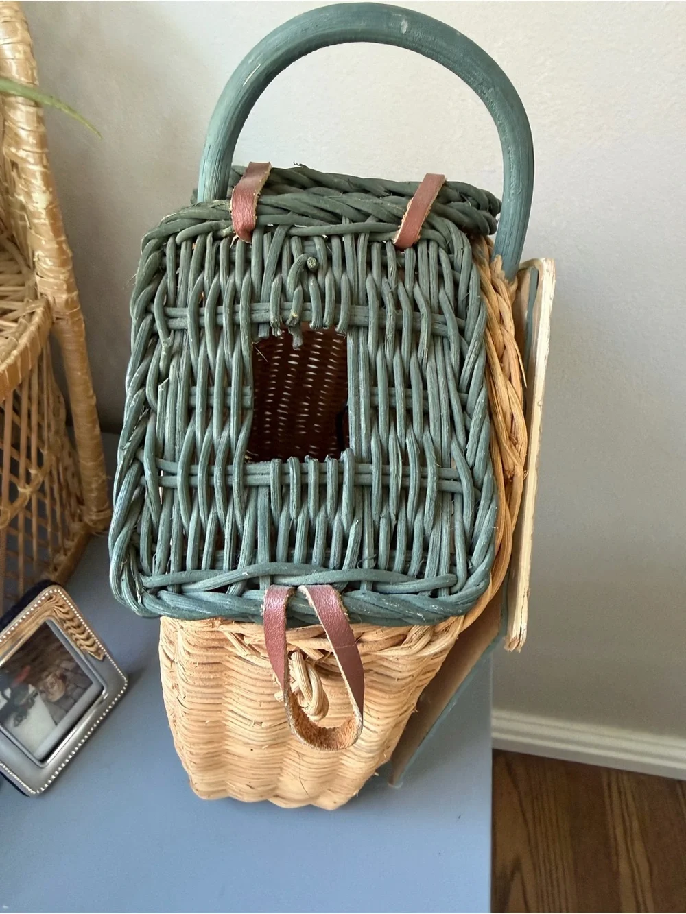 Teal Cottage Decorative house Basket - Home Accents
